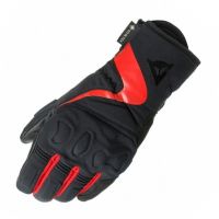 Dainese NEBULA GTX LADY zateplené rukavice černé/červené vel.2XS